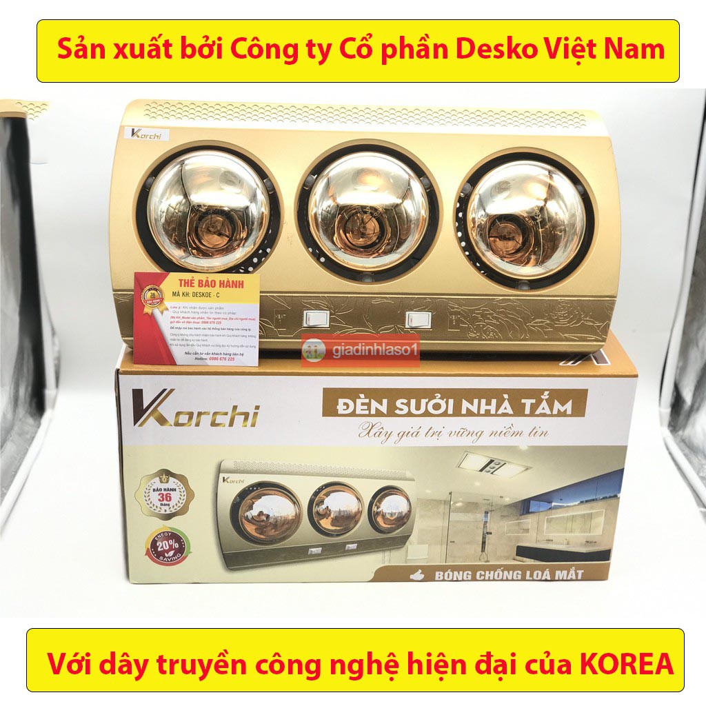 Bóng Đèn Của Đèn Sưởi Ấm Không Khí Korchi Công Nghệ Hàn Quốc