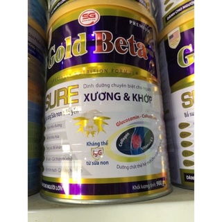 Combo 4 lon sữa Goldbeta sure xương khớp 900g mẫu mới