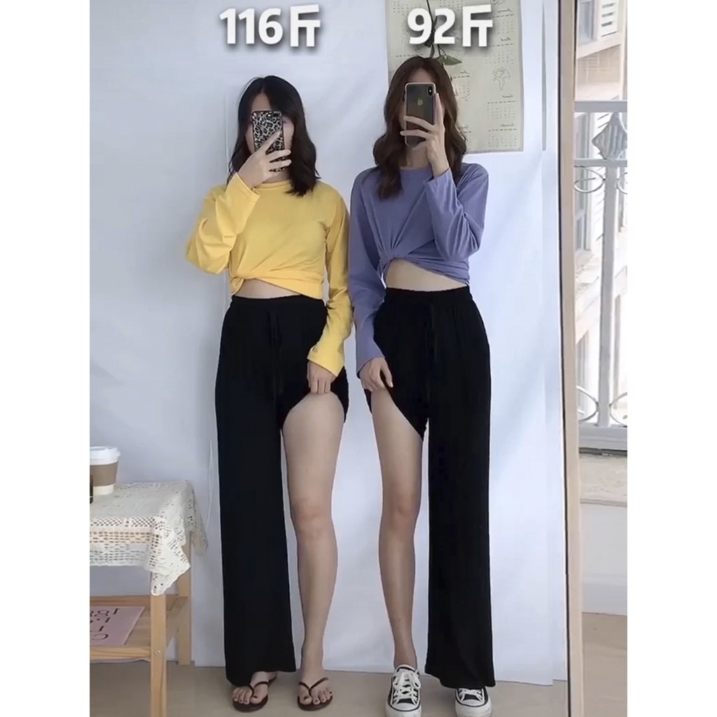 Quần Dài Ống Suông Rộng Thời Trang Mùa Thu Năng Động S-4xl