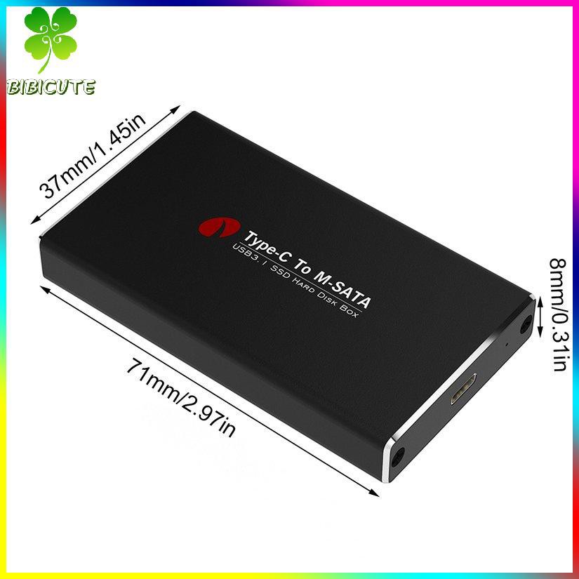 Hộp Đựng Ổ Cứng Ngoài Ssd Hdd Chuyển Đổi Type-C Sang Msata Usb 3.1 Ốp | BigBuy360 - bigbuy360.vn