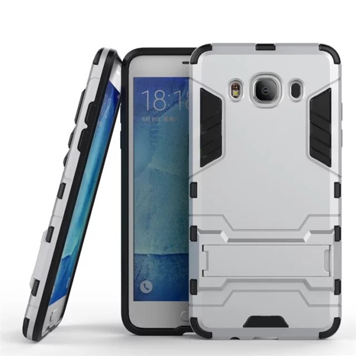 [ Hàng nhập khẩu ] Ốp lưng Samsung Galaxy J7 2016 J7108 chống sốc Iron man có chân dựng máy