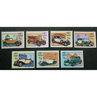 Tem sưu tập MS 477 Tem Việt Nam 1985 xe ô tô cổ ( 7 tem )