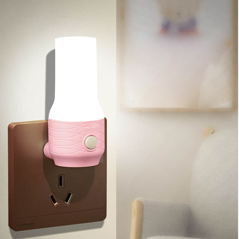 Creative Corridor Bedroom Plug-in Switch Warm Light LED Energy-saving Night Light