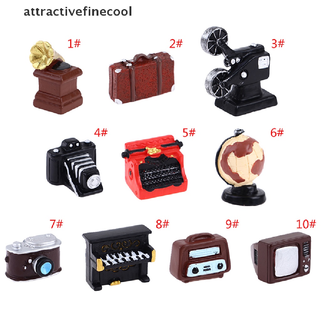 Đồ Chơi Mô Phỏng Đài Radio / Quả Địa Cầu Mini Cho Nhà Búp Bê
