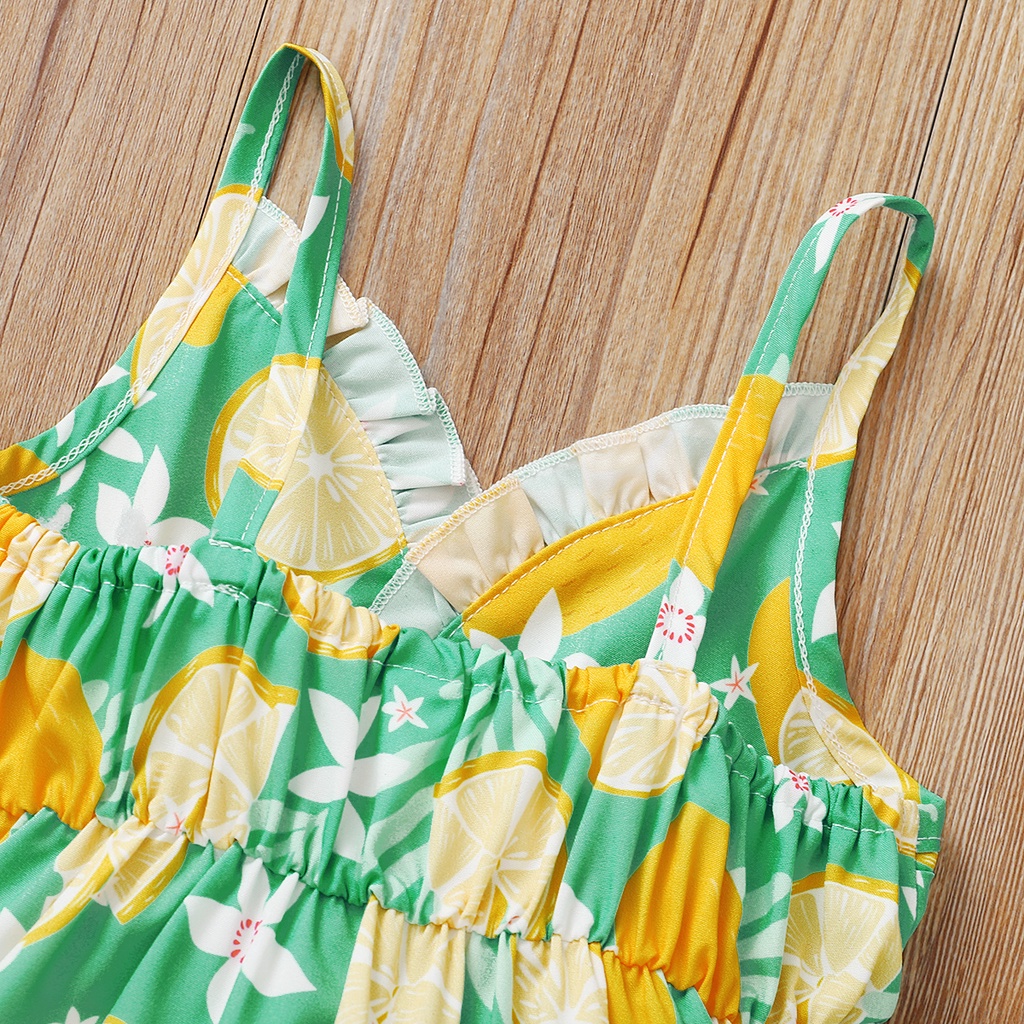 Set đồ mùa hè 2 món Mikrdoo gồm áo hai dây in họa tiết hoa + quần ngắn màu trắng dễ thương cho bé gái sơ sinh