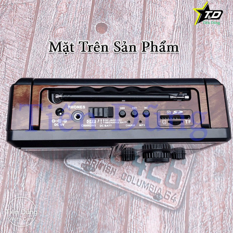 ĐÀI RADIO FM SW 888 tích hợp USB Thẻ nhớ chạy điện 220V cắm trực tiếp