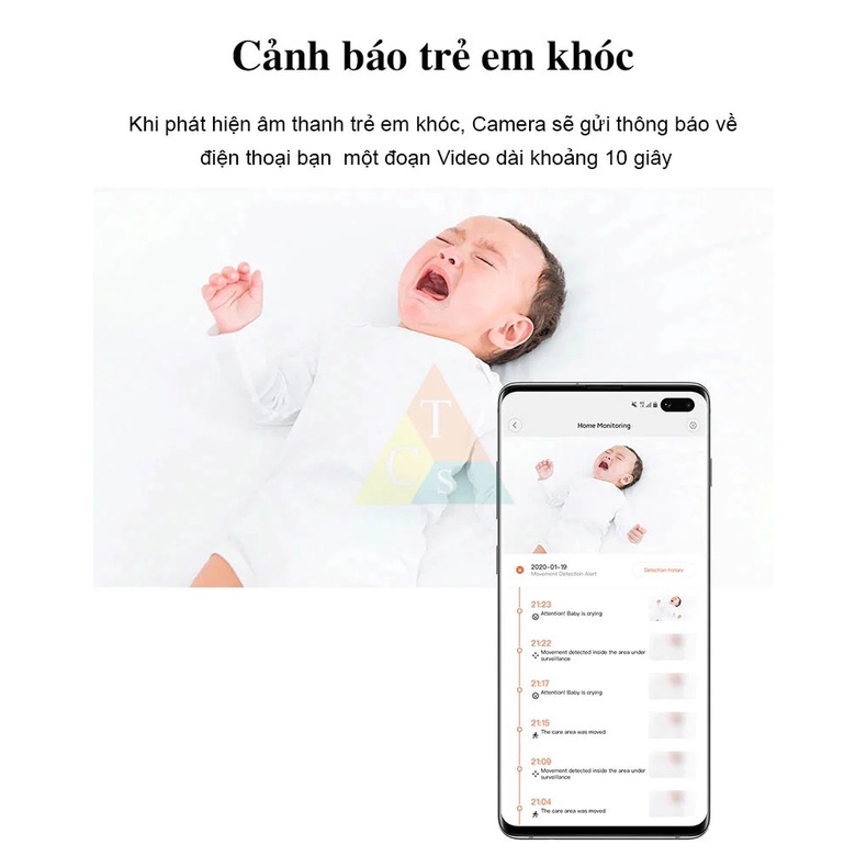 Camera giám sát ip xoay 360° imilab 2k 1296p A1 Bản Quốc Tế