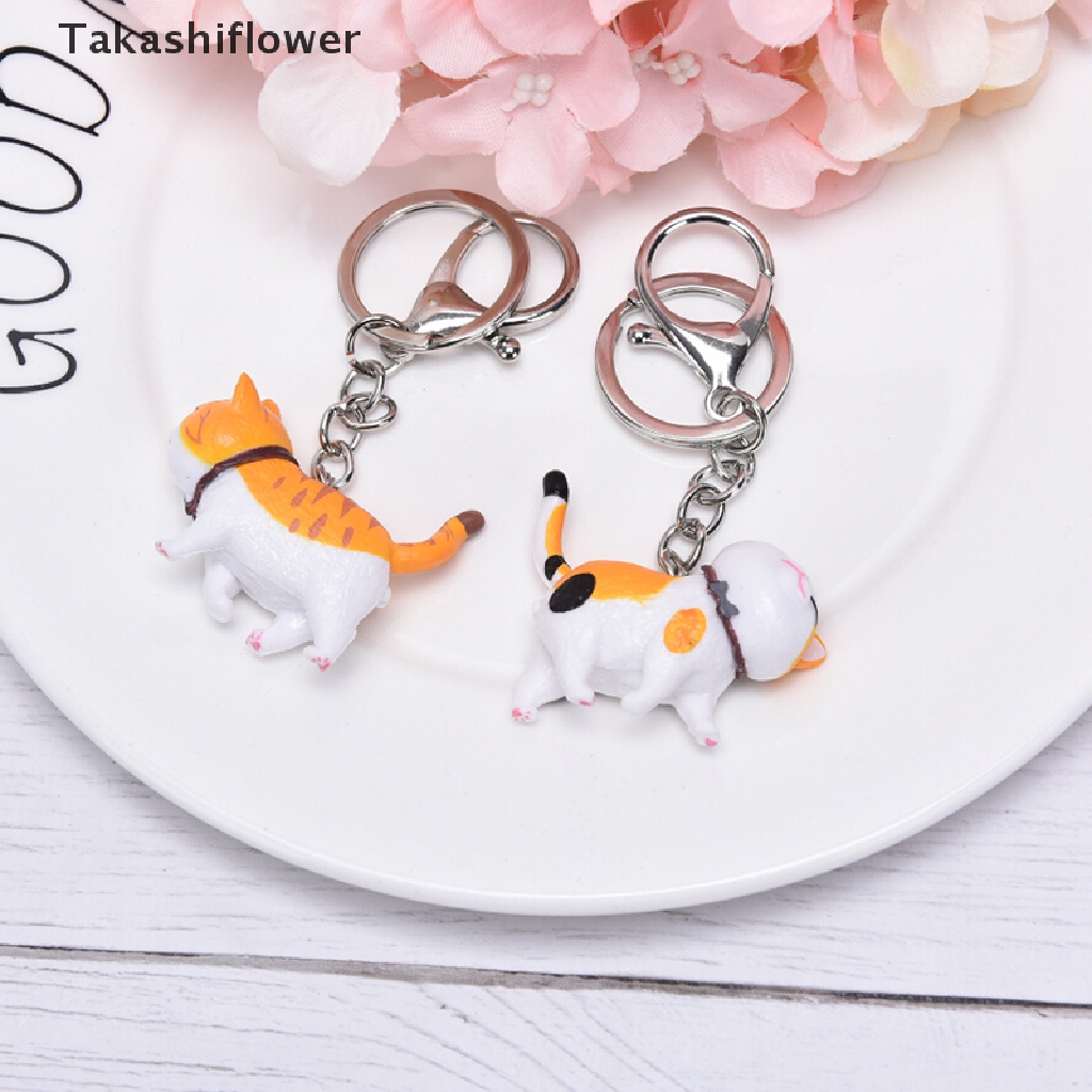 Móc gắn chìa khóa hình mèo con dễ thương