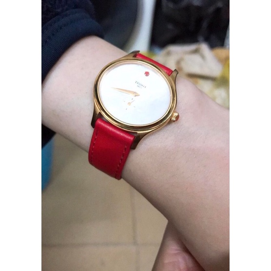 DÂY da đồng hồ nữ da bò thật màu đỏ đủ size 8mm-10mm-12mm-14mm-16mm-18mm-20mm