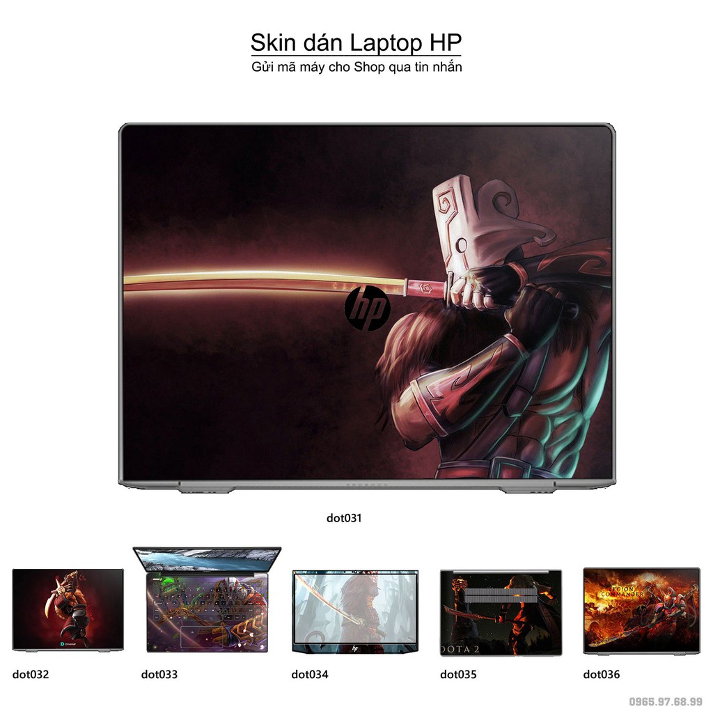 Skin dán Laptop HP in hình Dota 2 nhiều mẫu 6 (inbox mã máy cho Shop)