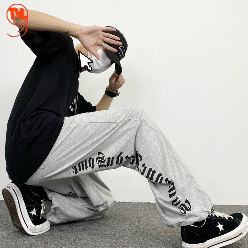 Quần Dài Nữ TVl1999, quần jogger Unisex Nam Nữ In Chữ Sau Ống Phong Cách Hàn Quốc Dày Dặn Ba Màu Đen, Xám, Trắng A3
