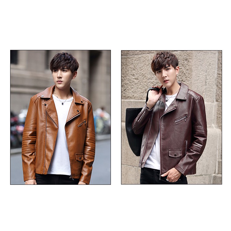 Áo Da Nam Biker Jacket Cao Cấp TMAN018 Hot Trend 2019