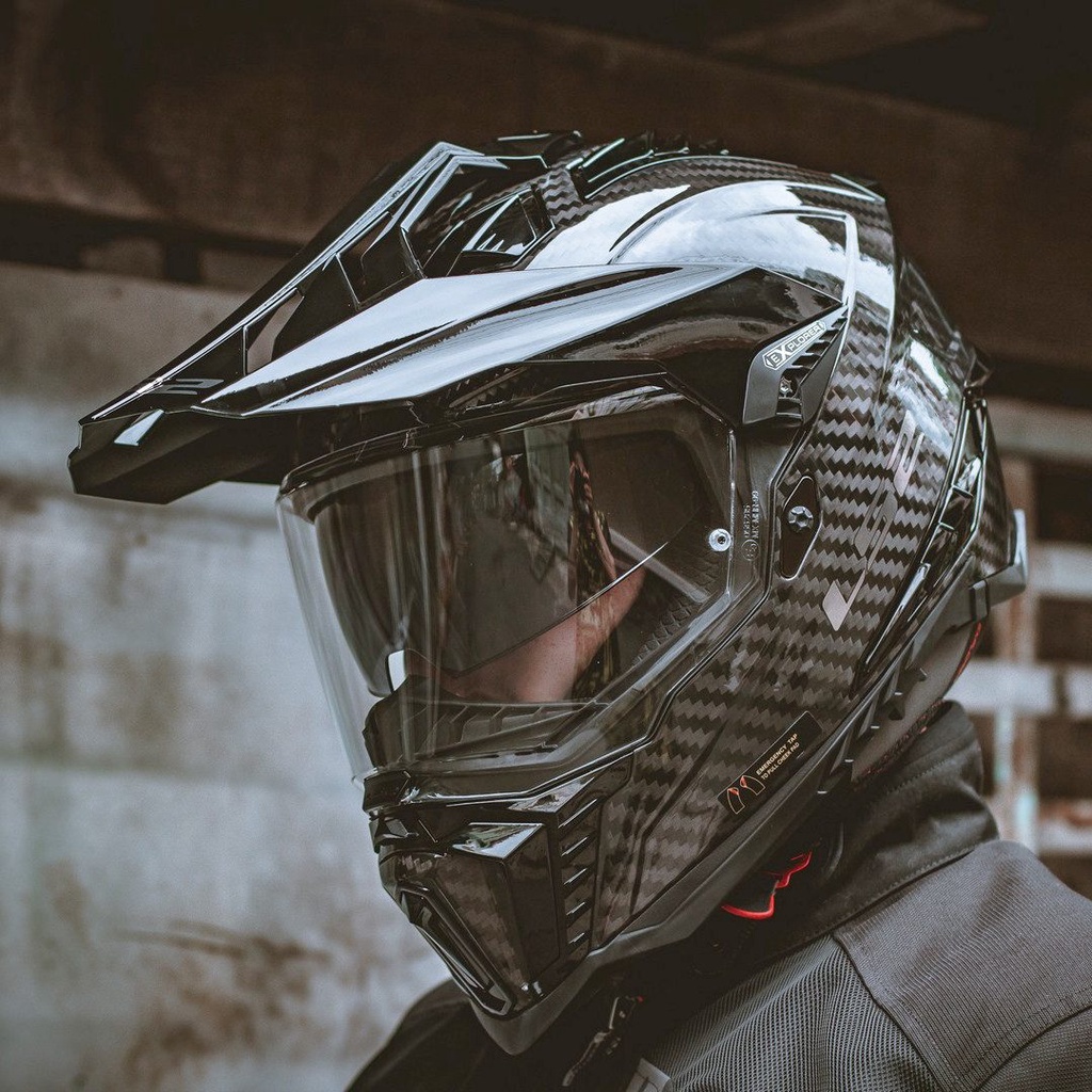Fullface LS2 MX701 EXPLORER C (Sợi Carbon) Dual Sport - (Tặng Khăn Trùm SWAT)