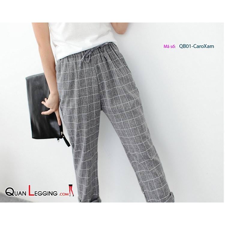 Quần Baggy Caro Sọc Kẻ Unisex