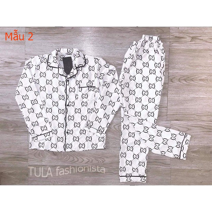 Bộ Đồ Mặc Hè Thu Chất Lụa, Bộ Pijama Lụa Dài Tay Phù Hợp Cả Nam Và Nữ