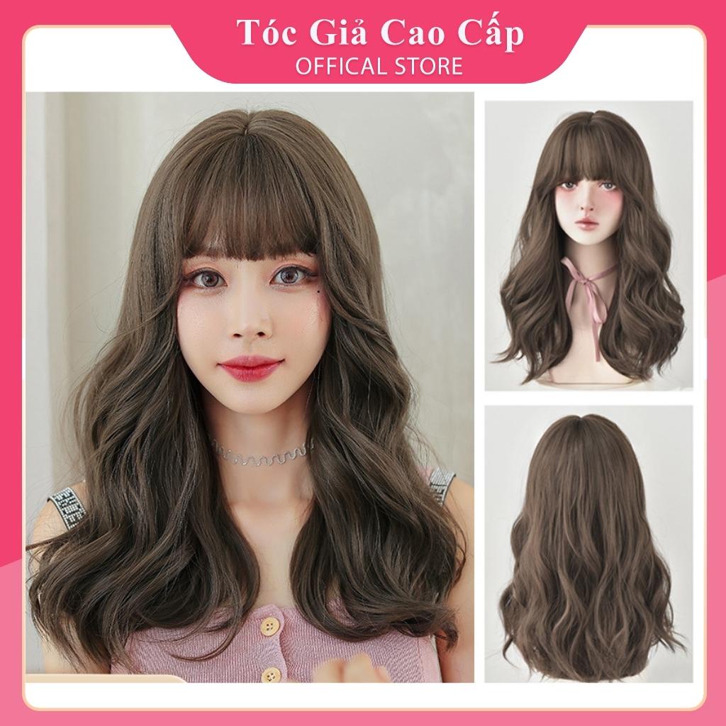 Tóc giả nữ nguyên đầu xoăn ngắn FREESHIP cả đầu xoăn ngắn 40cm, mã C0304