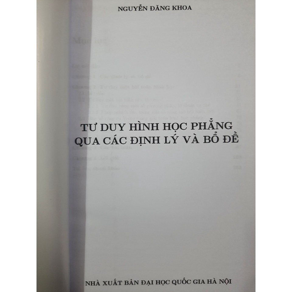 Sách - Tư duy hình học phẳng qua các định lý và bổ đề