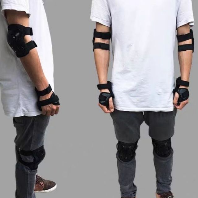 SET 6 MÓN BẢO HỘ TAY CHÂN CỦI CHỎ ĐẦU GỐI CHO NGƯỜI CHƠI VÁN TRƯỢT PATIN CÁC MÔN THỂ THAO MẠO HIỂM A