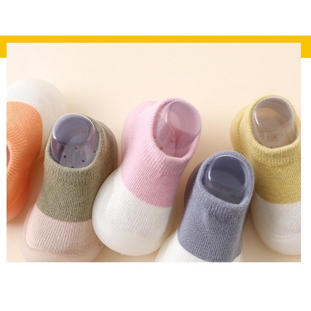 Giày bún tập đi nhiều màu cho bé trai bé gái đế mềm chống trơn trượt 0-2 tuổi