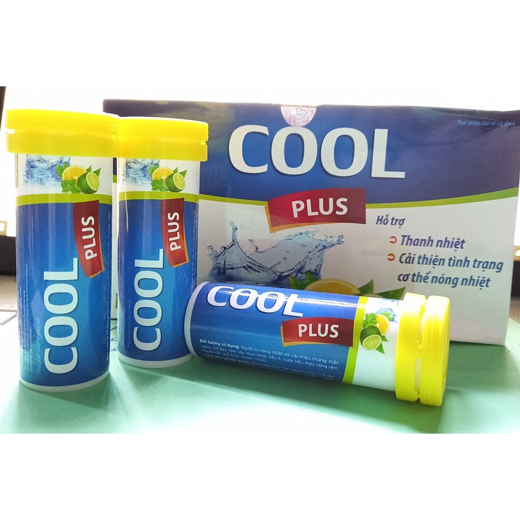 Viên C sủi Cool Plus, bù nước, thanh nhiệt 3g*10 viên/tuýp