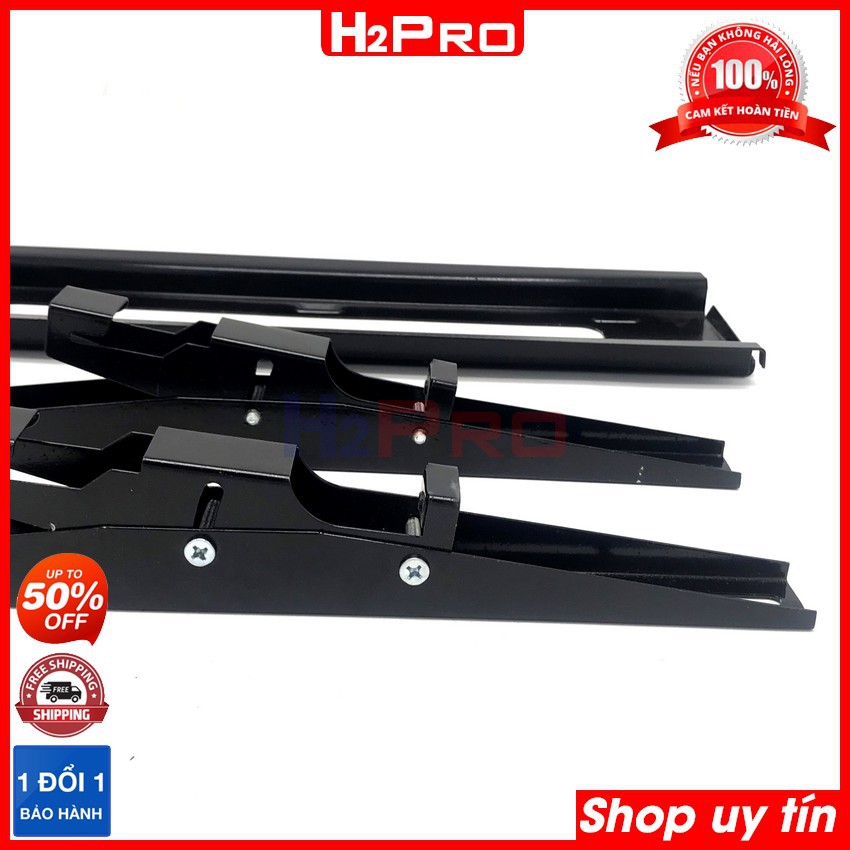 Giá treo tivi nghiêng H2Pro 42-50-60-70 inch gắn tường, khung treo tivi gật gù bảo hành 3 năm (tặng bộ ốc vít 30k)