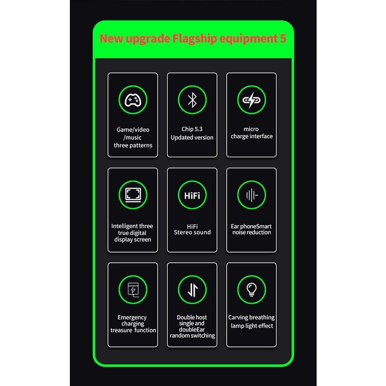 Tai nghe game thủ YD03 bluetooth 5.3 thế hệ mới máy mạnh, pin trâu, đàm thoại trực tiếp - Hàng nhập cao cấp