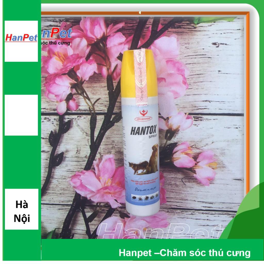 HN-HANTOX dạng xịt 300ml - trị ve, ghẻ, chấy, rận, bọ chét trên chó mèo - hanpet 310b