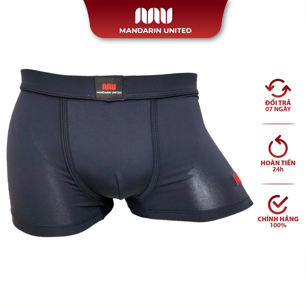 Quần lót nam MANDARIN sịp đùi trơn vải thun lạnh co giãn đa chiều - 02222