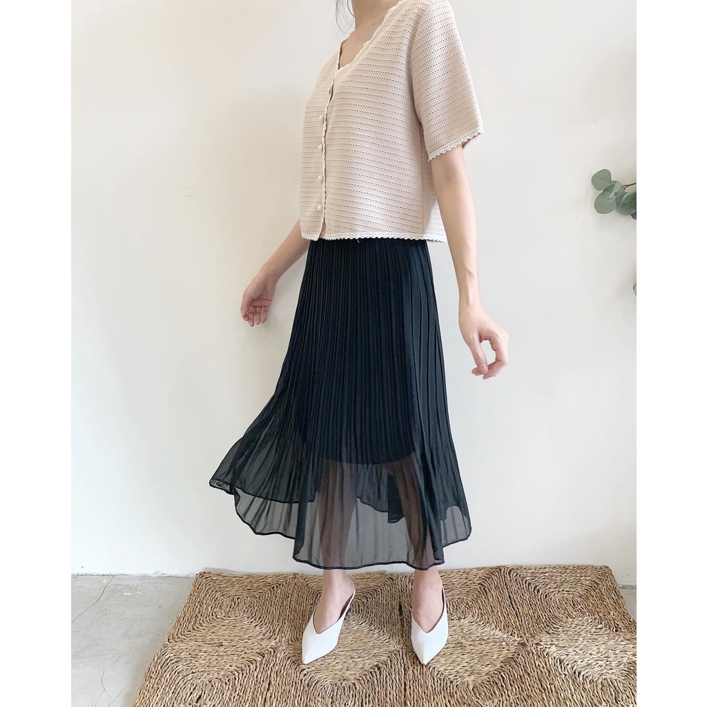 [ 26Studio ] Áo croptop cổ tim Rena top