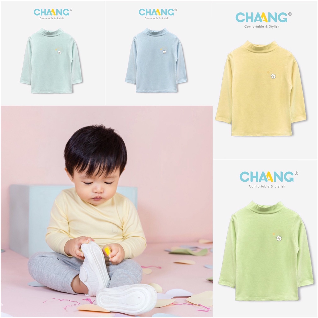 Áo cổ lọ dài tay cotton cao cấp mềm mại Chaang