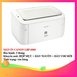 MÁY IN CANON LBP 6000 - KÈM HỘP MỰC , DÂY NGUỒN , DÂY USB MỚI - AALO.VN