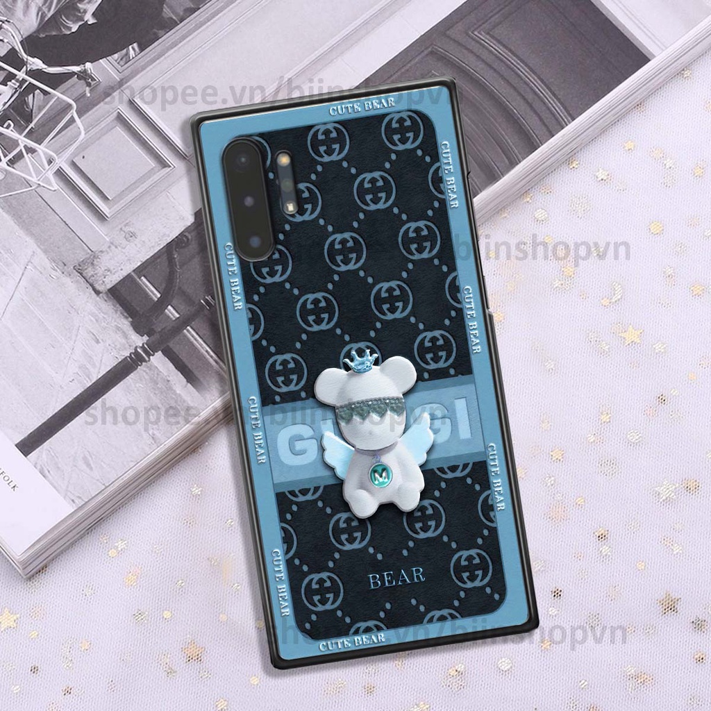 Ốp Samsung Note 10 / Note 10 Plus / Note 10+ hình gấu bear brick đẹp độc lạ, thời trang, cá tính