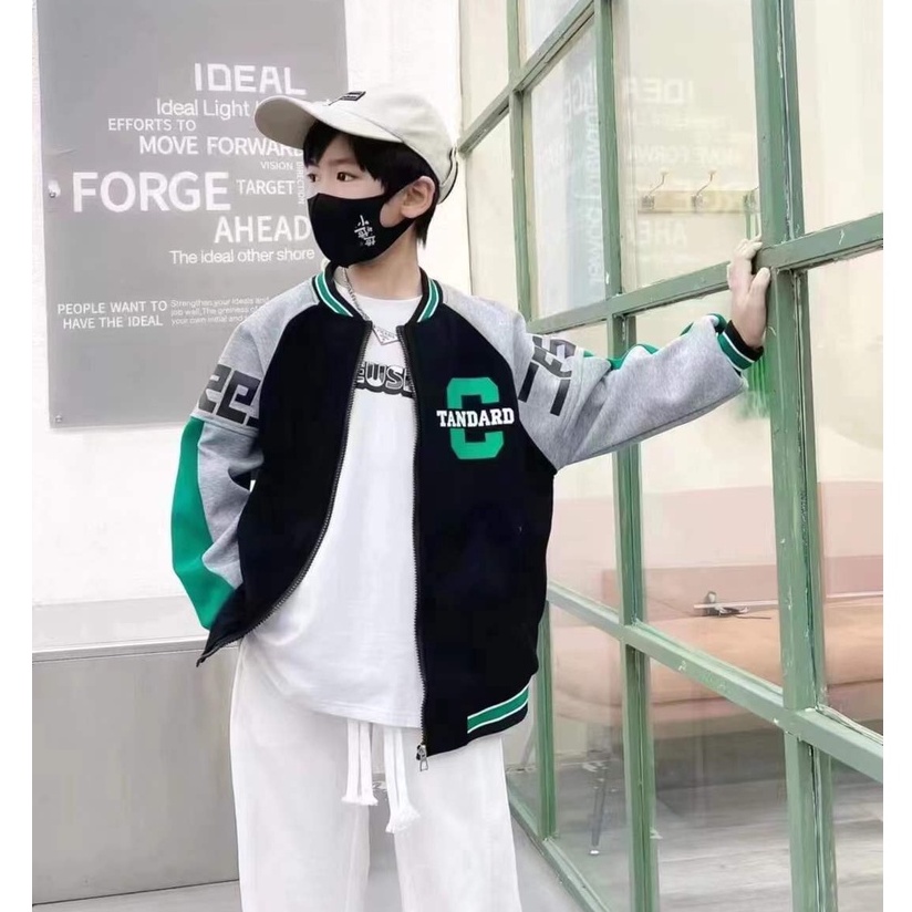 Áo khoác bomber size đại bé trai hàng Quảng Châu loại đẹp Áo bomber đại cồ Kunkid