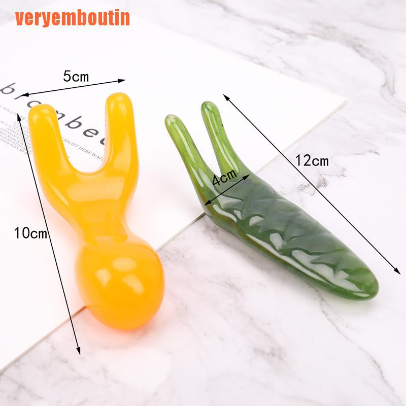 Dụng Cụ Mát Xa Mặt Bằng Nhựa Resin Tự Nhiên