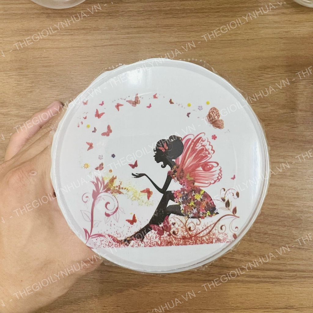 Màng dập ly nhựa, cuộn keo ép ly nhựa, màng ép ly trà sữa in sẵn từ 300ml đến 700ml hiệu HS NEW đủ 2400 ly/cuộn mã 522