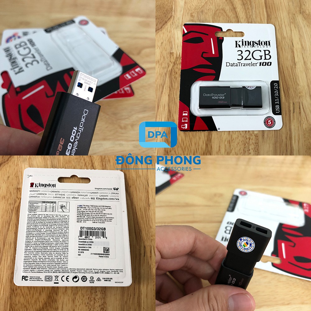 [Mã ELAPR10K giảm 10K đơn 20K] USB Kingston 32GB Chính Hãng Tốc Độ 3.0 | WebRaoVat - webraovat.net.vn