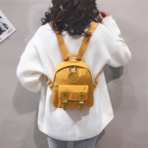 Ba Lô mini Vải canvas Phong Cách Hàn Quốc Hàng Mới 2020