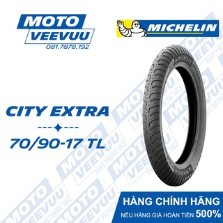 Vỏ lốp xe máy Michelin 70 90-17 TL City Extra Lốp không ruột