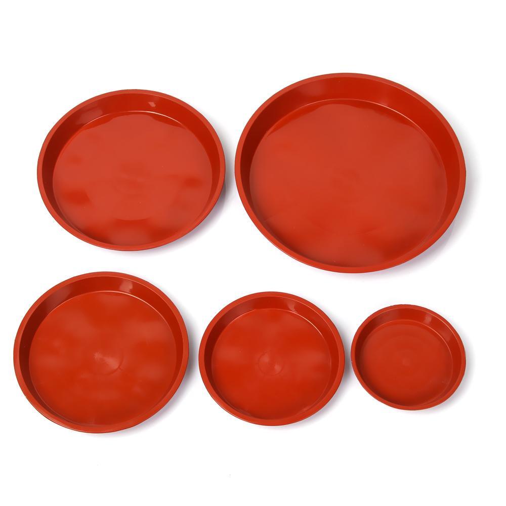 YANN1 Set 3 Khay Nhựa Đựng Đĩa / Hoa Chịu Được Sức Nặng