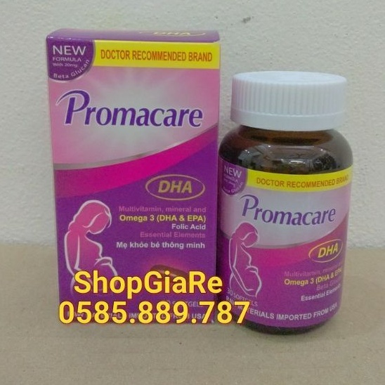 Promacare bổ sung dưỡng chất cho mẹ bầu, cung cấp vitamin khoáng chất cho mẹ bầu