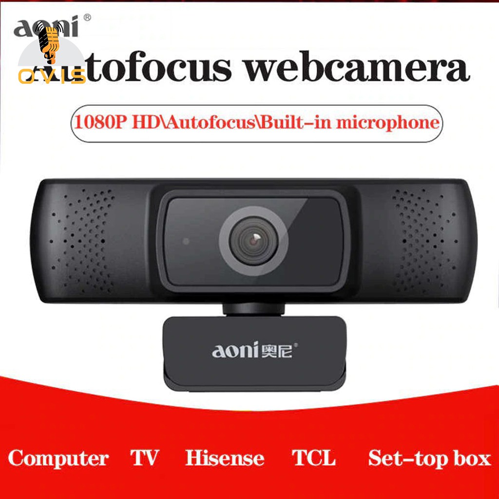 Webcam Họp Trực Tuyến Full HD1080p Góc Rộng 84 Độ Aoni A31 (Tự Động Lấy Nét, Tự Động Căn Chỉnh Ánh Sáng) | BigBuy360 - bigbuy360.vn