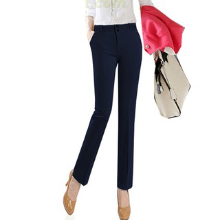 Quần Tây Vải Cao Cấp Nữ Màu Xanh Đen