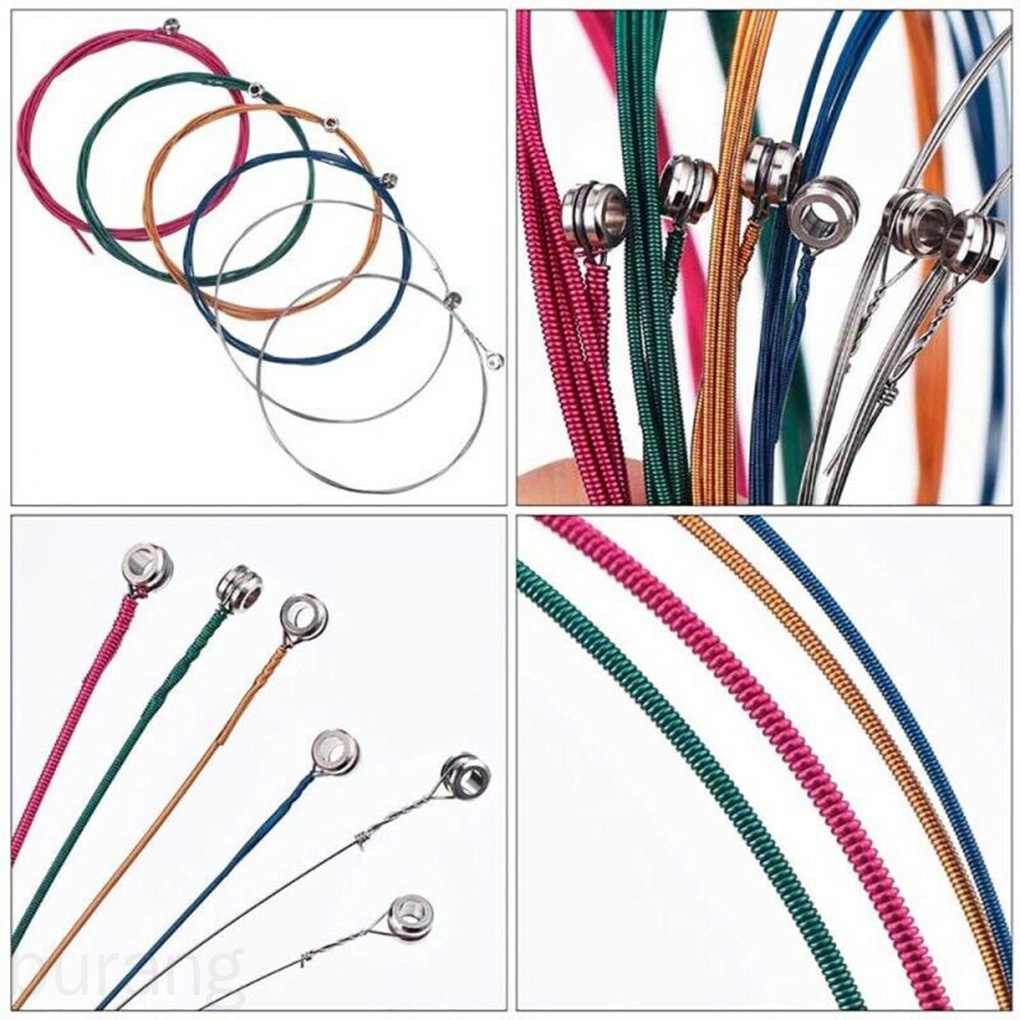 Set 6 dây đàn guitar cổ điển nhiều màu E-A