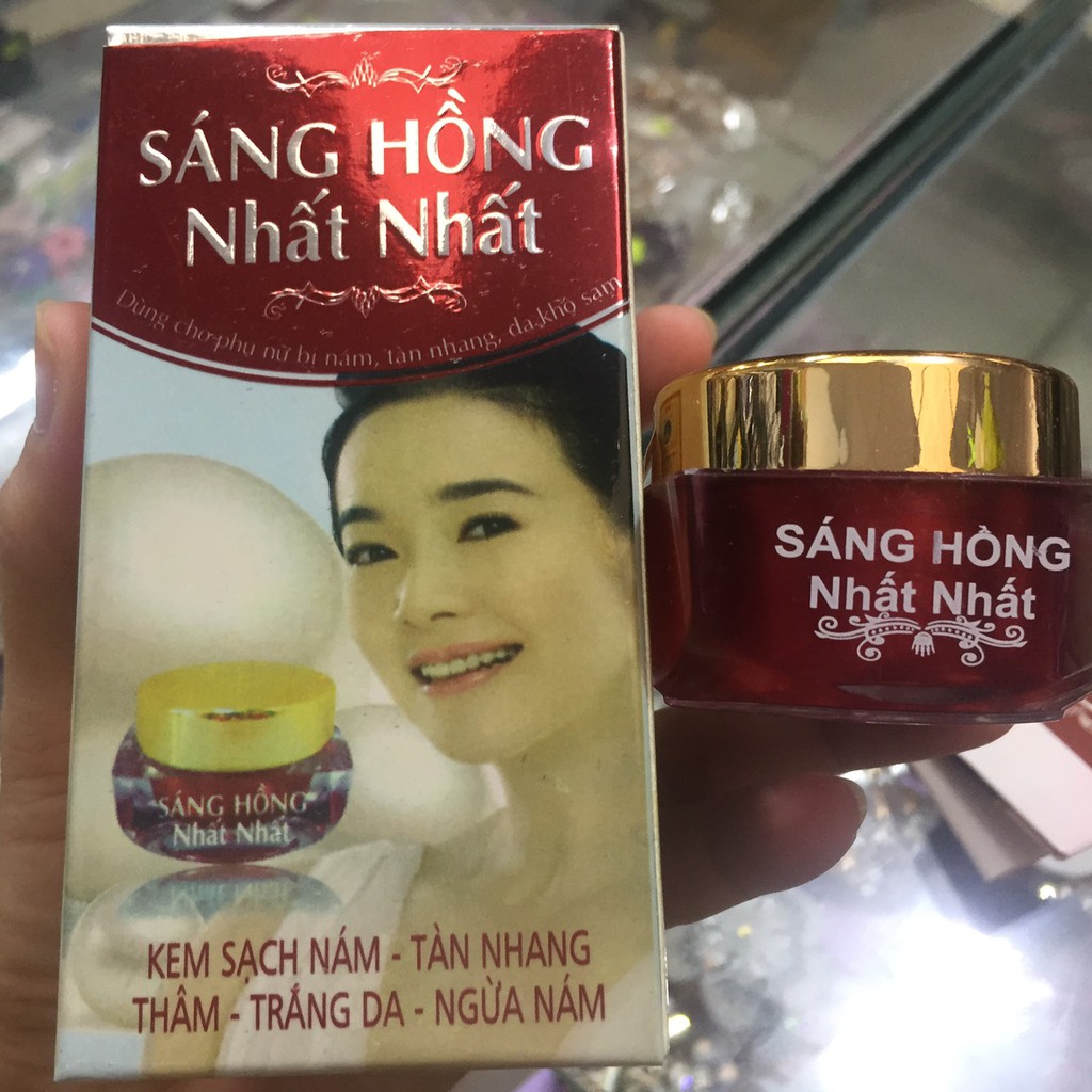 KEM SÁNG HỒNG NHẤT NHẤT SẠCH NÁM TÀN NHANG 12g giá bao bì 150k
