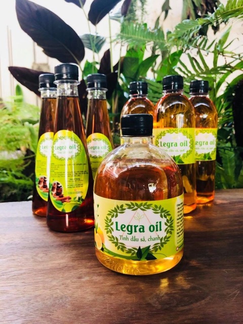 BÁN BUÔN! COMBO 5 TINH DẦU SẢ QUẾ- SẢ CHANH LEGRA OIL ( CHAI 500ml)