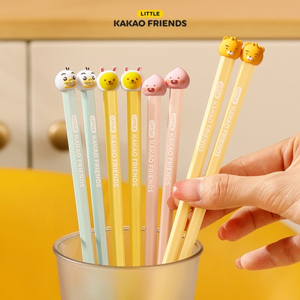 KAKAO FRIENDS đũa hợp kim chất lượng cao chống trơn, kháng khuẩn apeach, ryan, tube, muzi siêu dễ thương