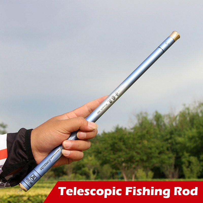 Cần câu đài cần câu tôm telescopic fishing pole carbon fiber rod 1.8-4.5m