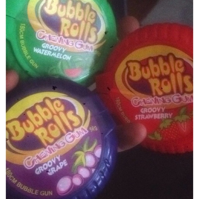 Kẹo cao su cuộn Hubba Bubba bubble rolls Thái Lan