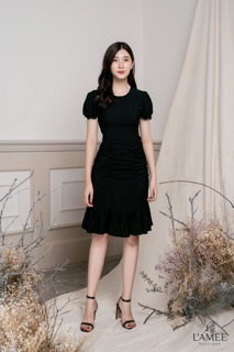 Đầm nhún eo