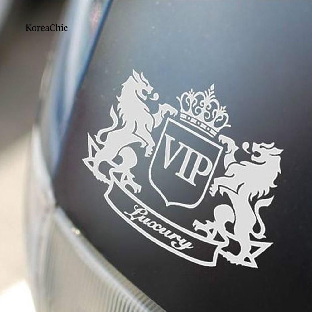 Decal dán trang trí xe hơi hìn Logo VIP